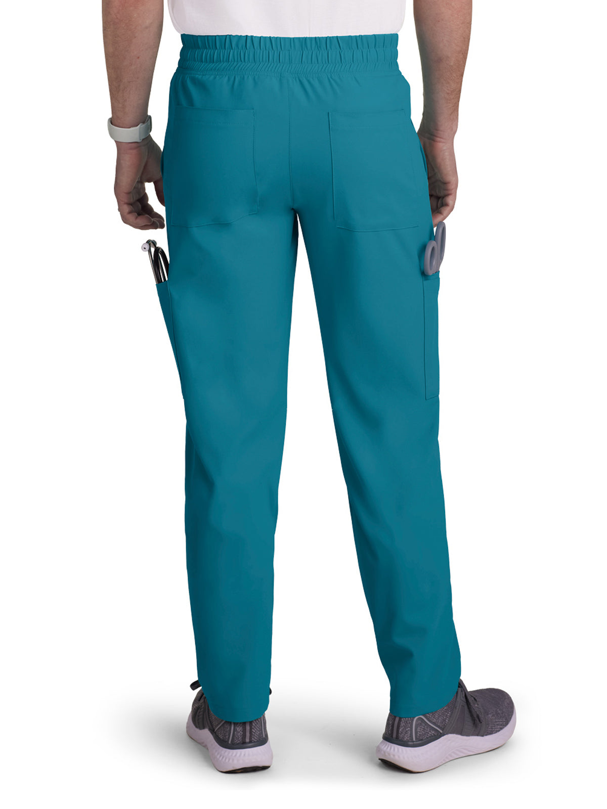 Men's 6-Pocket Drawstring Elastic Waist Neuro Scrub Pant