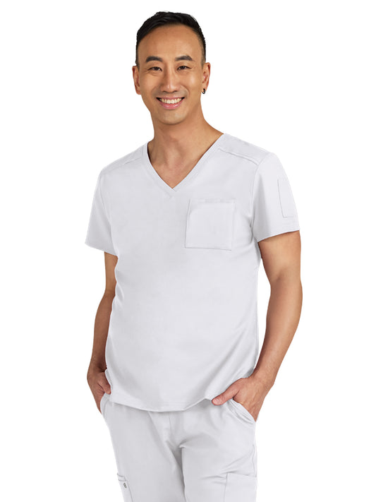 Men's Chest Pocket V-Neck Arthro Scrub Top