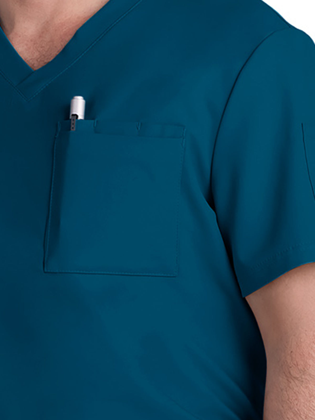 Men's Chest Pocket V-Neck Arthro Scrub Top