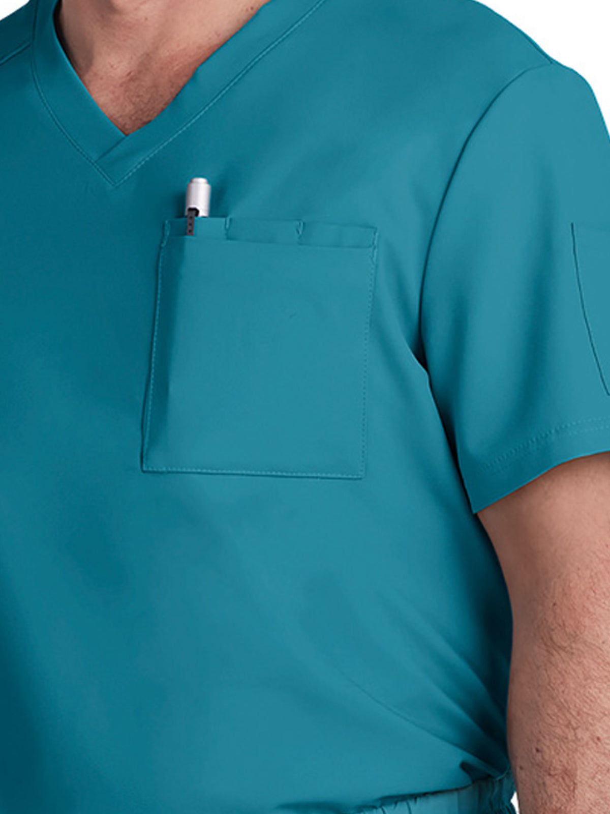 Men's Chest Pocket V-Neck Arthro Scrub Top