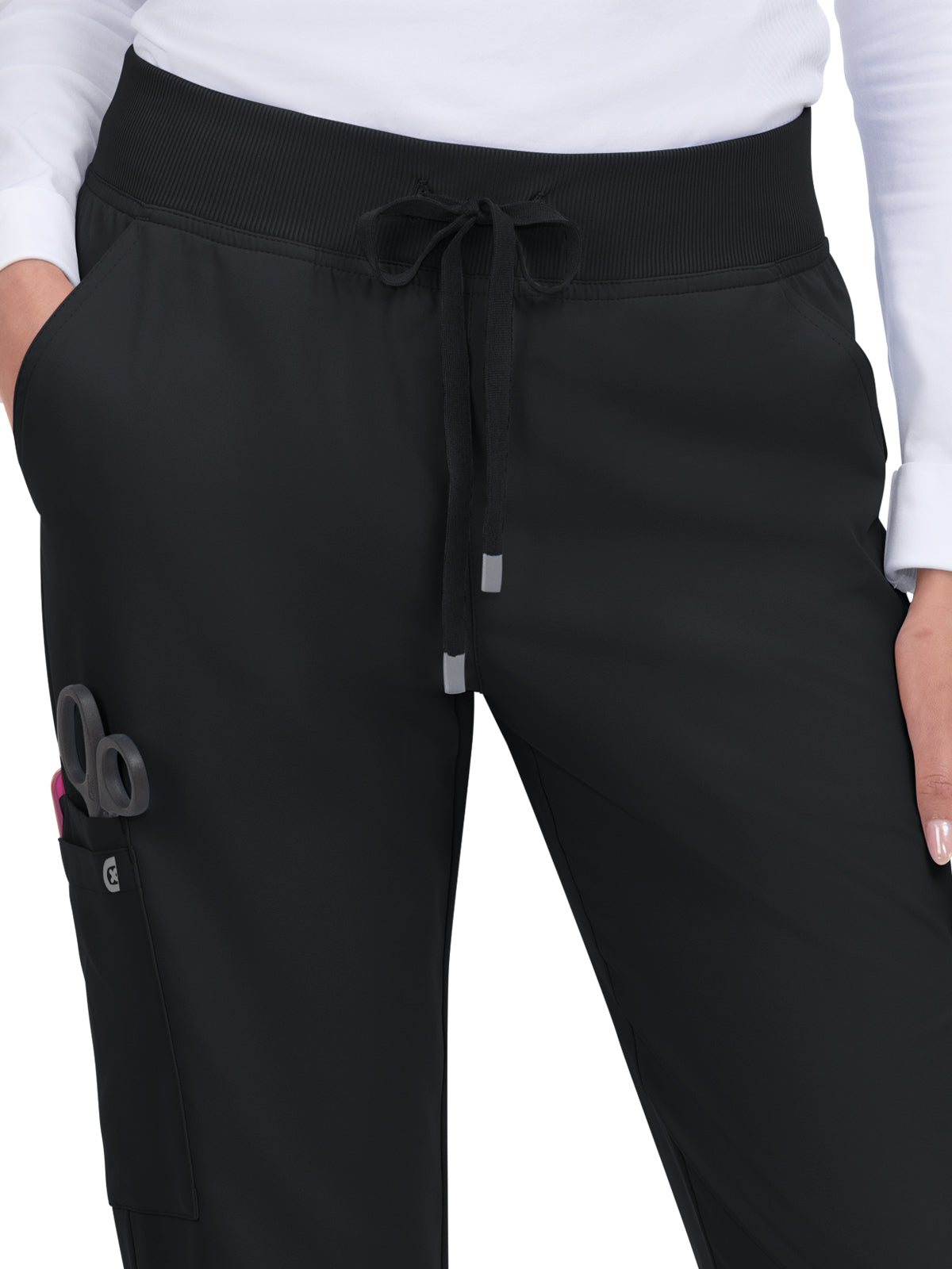 Women's 7-Pocket Drawstring Elastic Waist Atria Scrub Pant