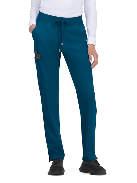 Women's 7-Pocket Drawstring Elastic Waist Atria Scrub Pant