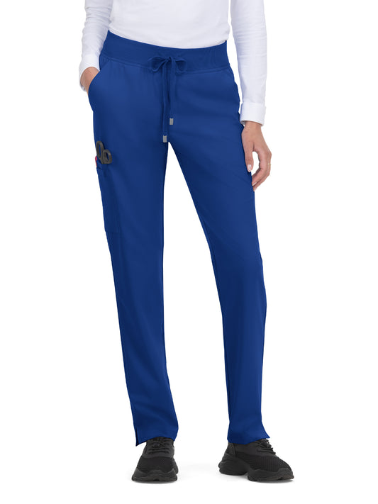 Women's 7-Pocket Drawstring Elastic Waist Atria Scrub Pant