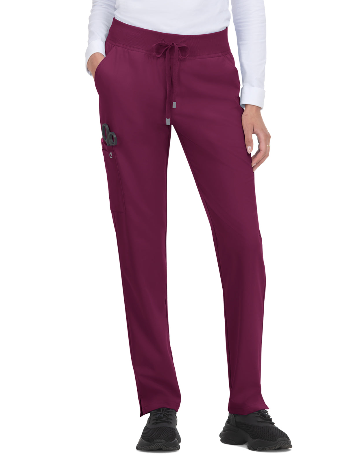 Women's 7-Pocket Drawstring Elastic Waist Atria Scrub Pant