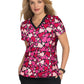 Women's 2-Pocket Tailored Body Print Lulu Scrub Top