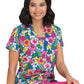 Women's 2-Pocket Tailored Body Print Lulu Scrub Top