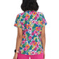 Women's 2-Pocket Tailored Body Print Lulu Scrub Top