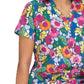 Women's 2-Pocket Tailored Body Print Lulu Scrub Top