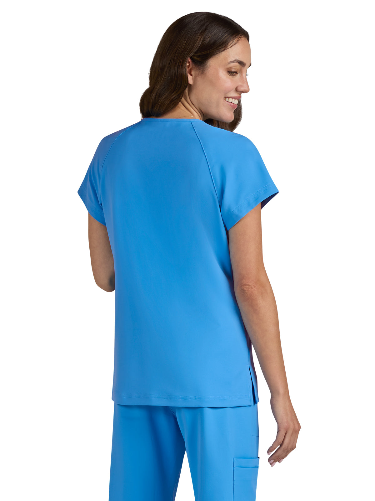 Women's Zipper Neck Ecstatic Scrub Top