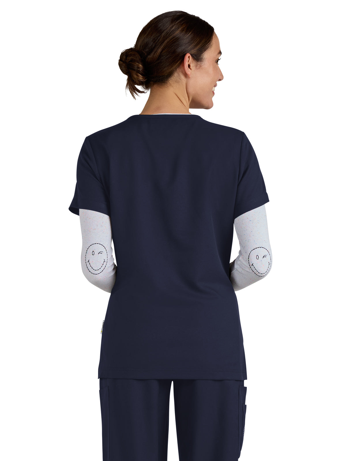 Women's 3-Pocket V-Neck Blissful Scrub Top