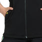 Women's 2-Pocket Embroidered Smiley Face Fleece Amused Vest