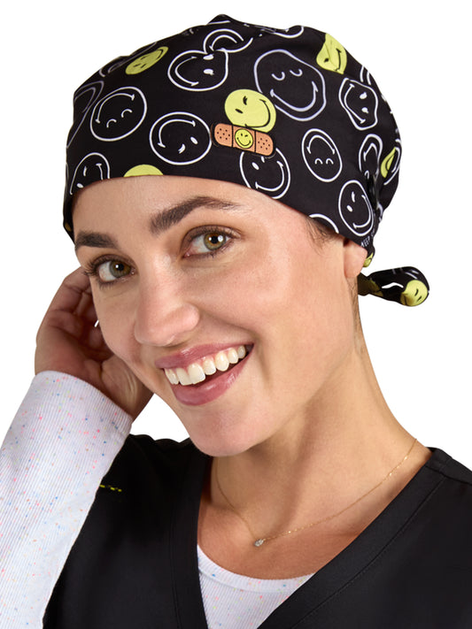 Unisex Printed Breathable Stretch Scrub Cap