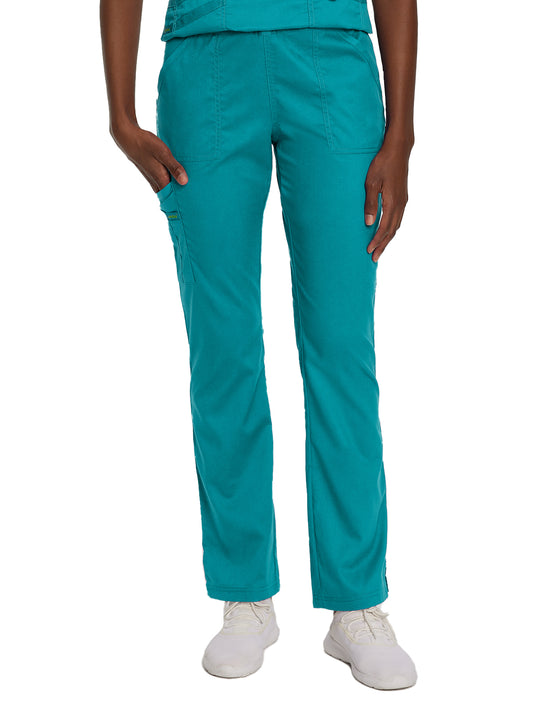 Women's 5-Pocket Straight Leg Cargo Scrub Pant