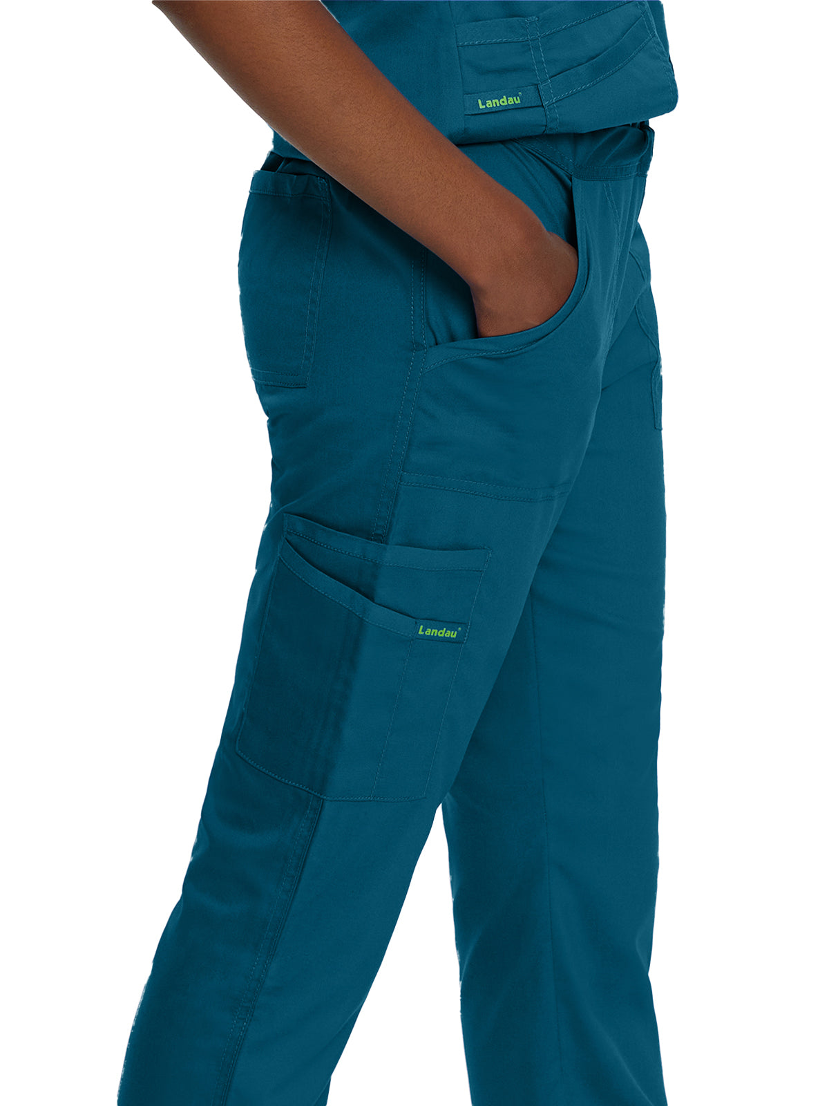 Women's 5-Pocket Straight Leg Cargo Scrub Pant