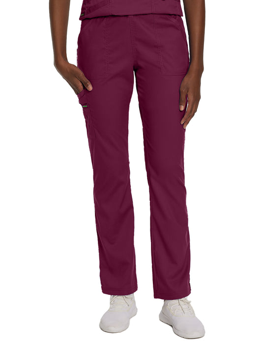 Women's 5-Pocket Straight Leg Cargo Scrub Pant