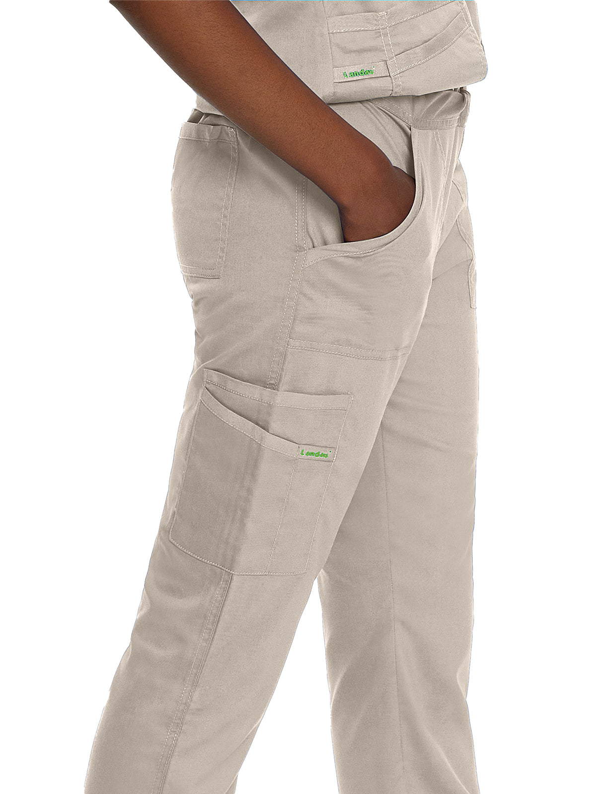 Women's 5-Pocket Straight Leg Cargo Scrub Pant