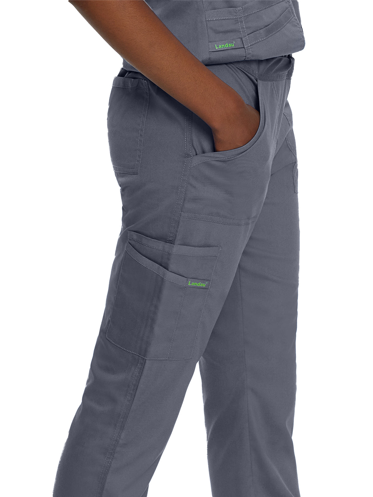 Women's 5-Pocket Straight Leg Cargo Scrub Pant