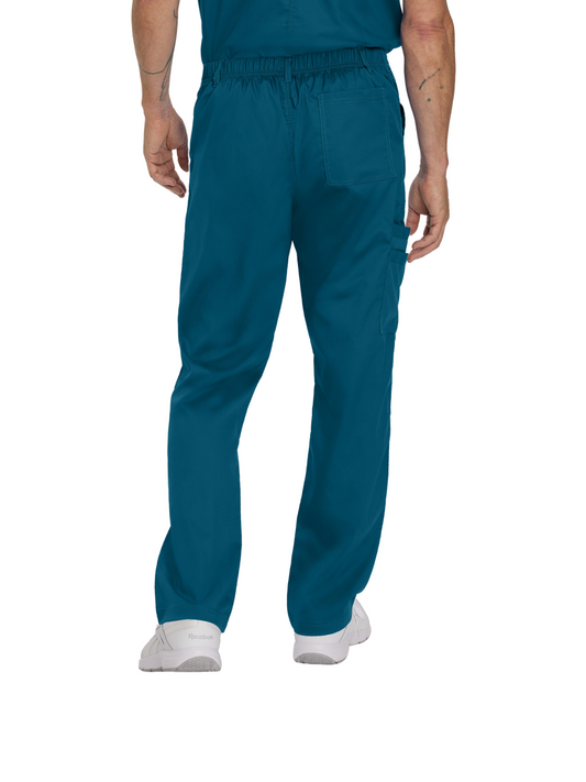 Men's 6-Pocket Straight-Leg Cargo Scrub Pant