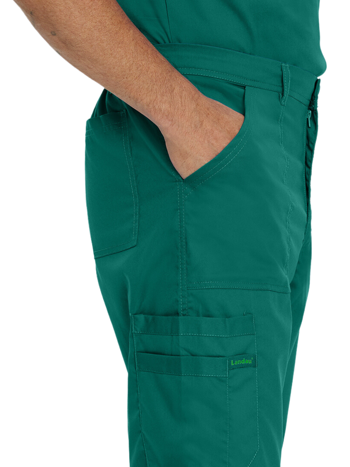 Men's 6-Pocket Straight-Leg Cargo Scrub Pant