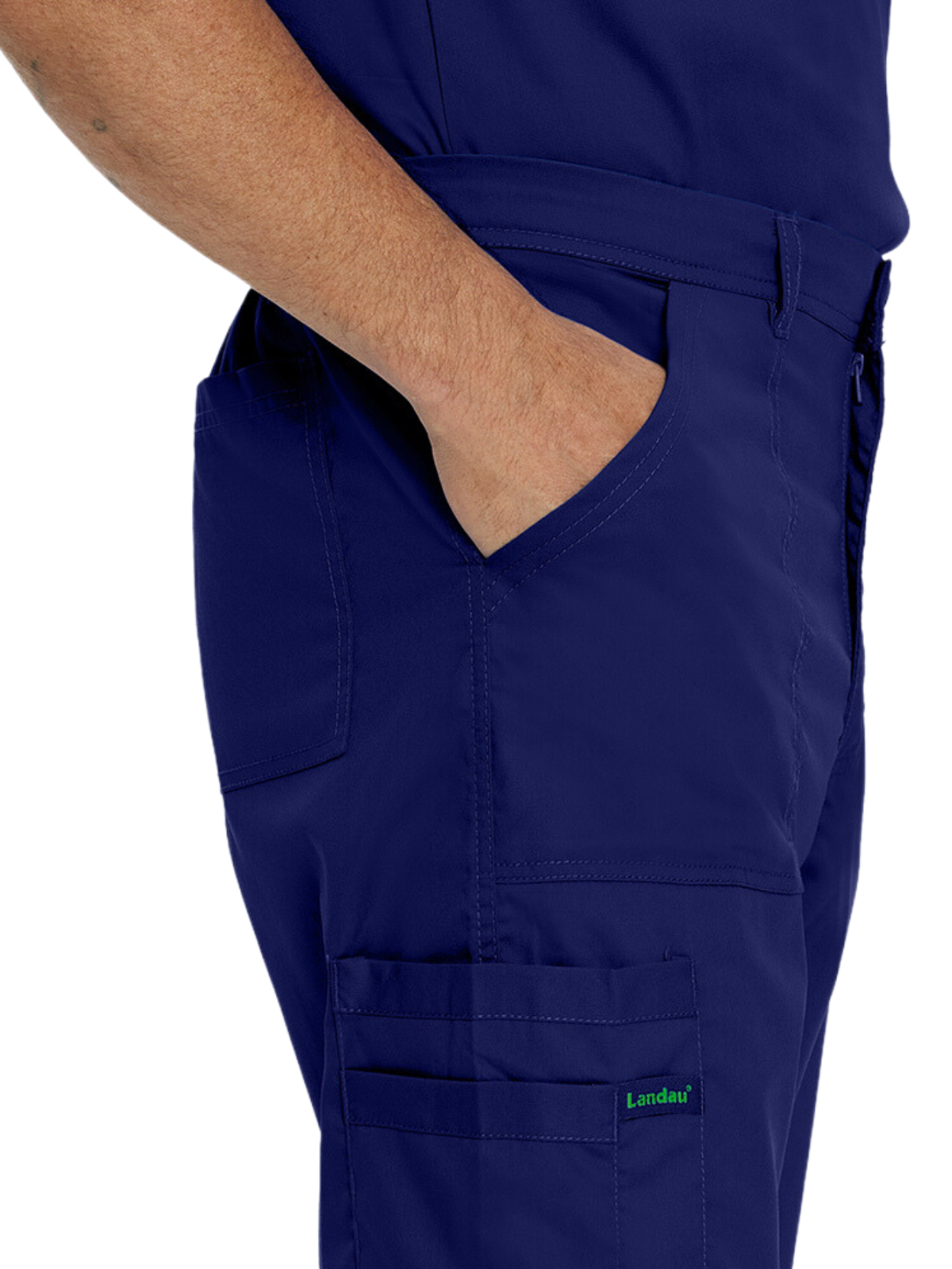 Men's 6-Pocket Straight-Leg Cargo Scrub Pant