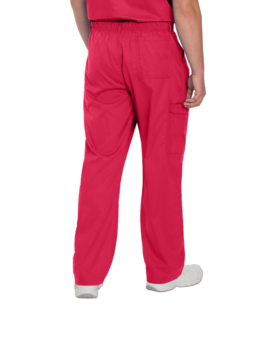 Men's 6-Pocket Straight-Leg Cargo Scrub Pant