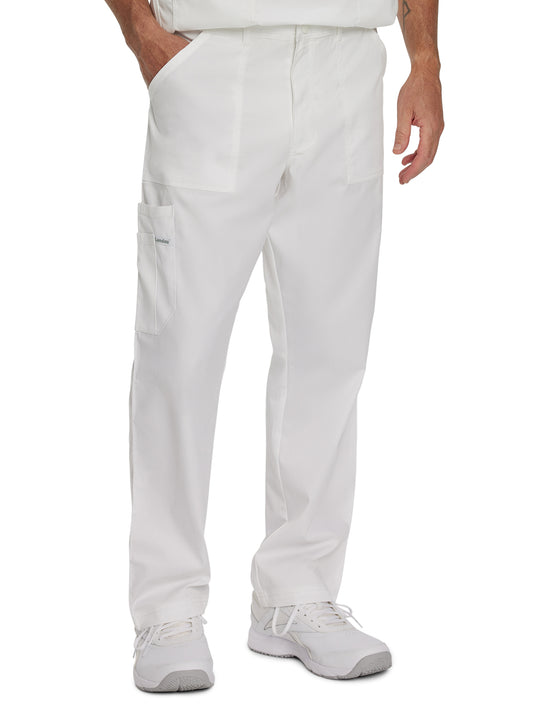 Men's 6-Pocket Straight-Leg Cargo Scrub Pant