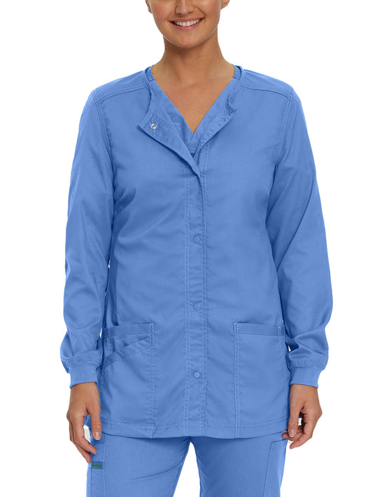 Women's Snap Front Scrub Jacket