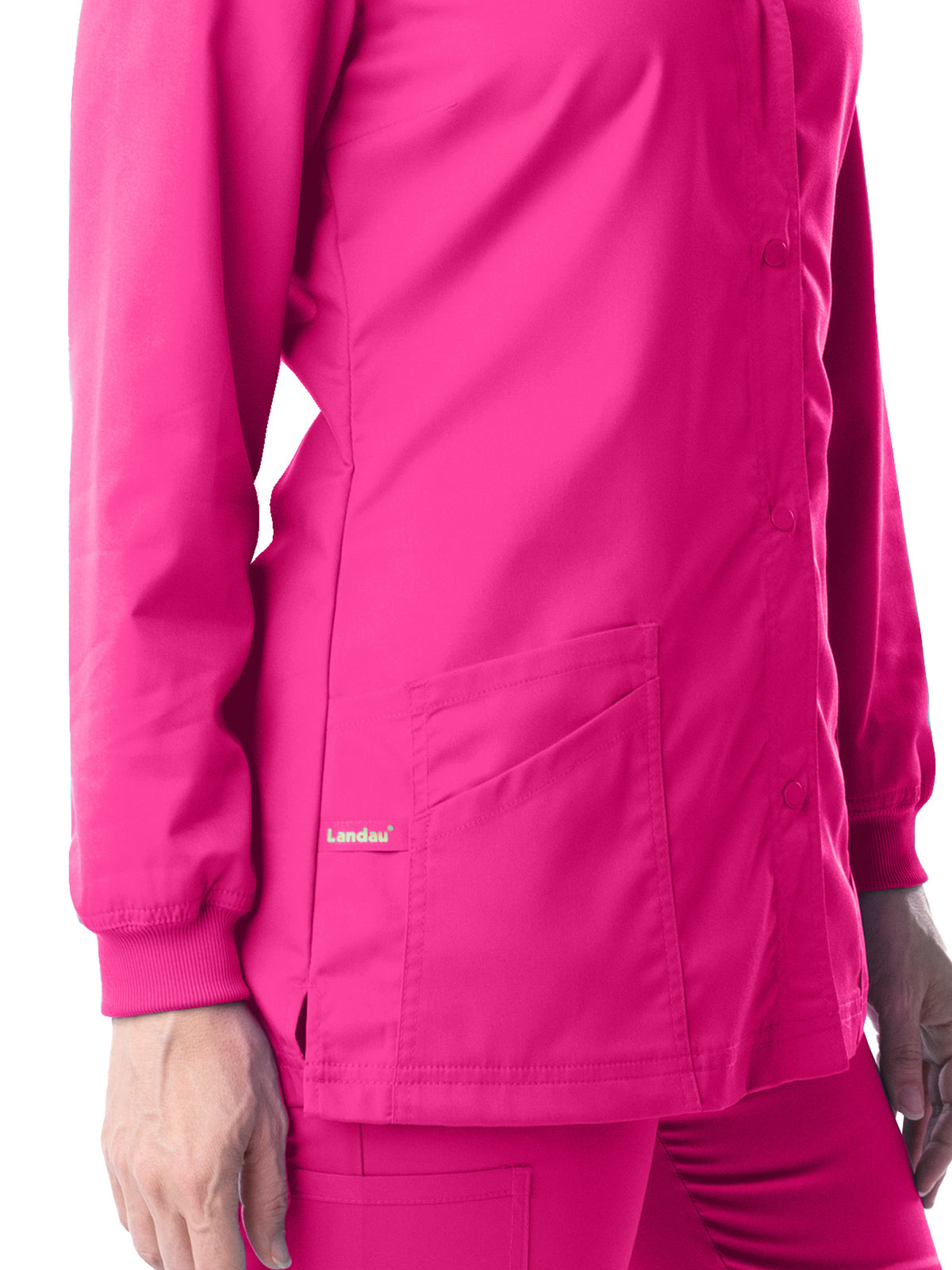 Women's Snap Front Scrub Jacket