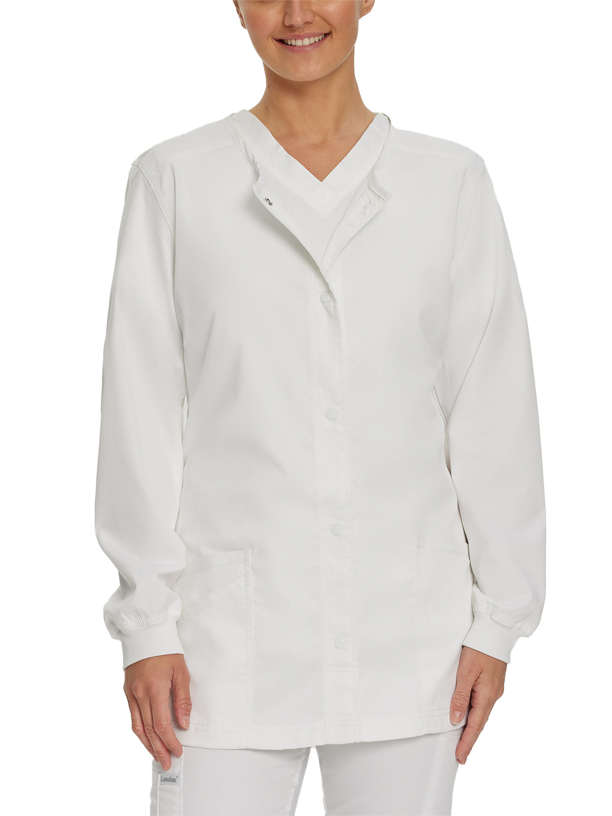 Women's Snap Front Scrub Jacket