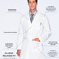 Men's Five-Pocket 100% Cotton 37" Full-Length Lab Coat