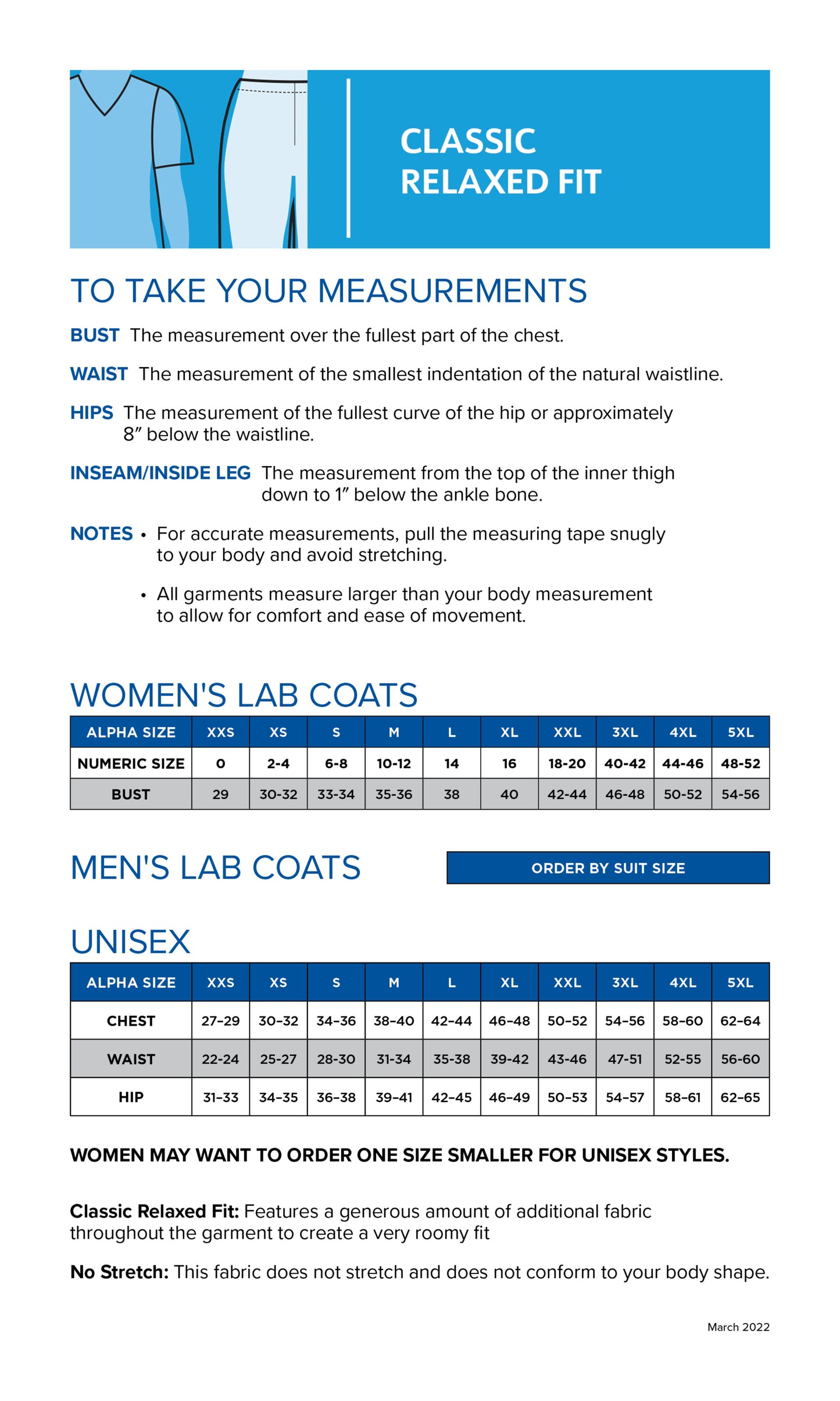 Men's Three-Pocket 41.5" Full-Length Lab Coat