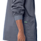 Men's 3-Pocket Crew Neck Warm-Up Scrub Jacket