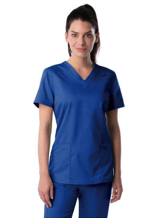 Women's 3-Pocket Fade Resistant V-Neck Scrub Top