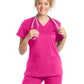 Women's 3-Pocket Fade Resistant V-Neck Scrub Top