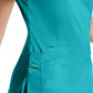 Women's 3-Pocket Mock Wrap Neck Scrub Top