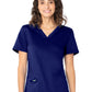 Women's 2-Pocket High-Low Hem V-Neck Scrub Top