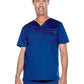 Unisex 2-Pocket Tuckable V-Neck Scrub Top