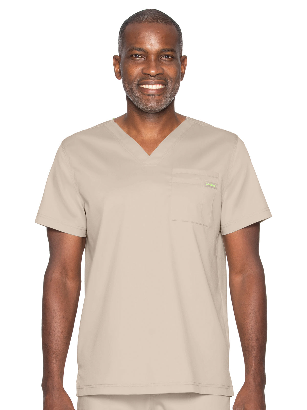 Unisex 2-Pocket Tuckable V-Neck Scrub Top