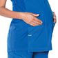 Women's 3-Pocket Adjustable Drawstring Empire Waist V-Neck Maternity Scrub Top