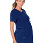 Women's 3-Pocket Adjustable Drawstring Empire Waist V-Neck Maternity Scrub Top