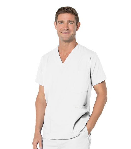 Men's 5-Pocket V-Neck Scrub Top