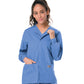 Unisex 3-Pocket Snap-Front Warm-Up Scrub Jacket