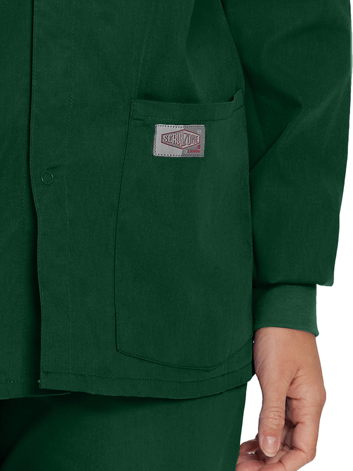Unisex 2-Pocket Scrub Jacket