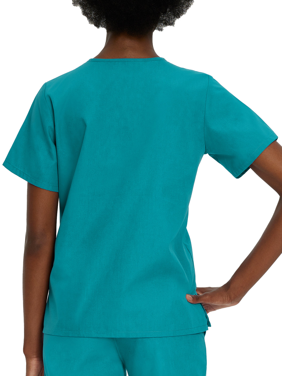 Women's 4-Pocket Durable V-Neck Scrub Top