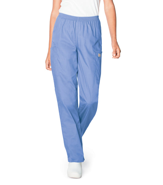 Women's 3-Pocket High-Rise Triple-Elastic Waist Scrub Pant