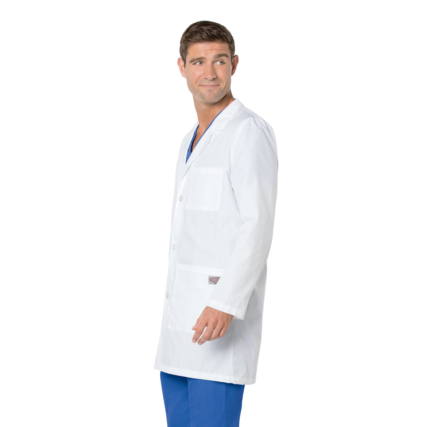 Unisex Three-Pocket 35.5" Mid-Length Lab Coat