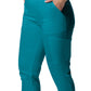 Women's 6-Pocket Mid-Rise Elastic-Back Waist Jogger Scrub Pant