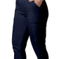 Women's 6-Pocket Mid-Rise Elastic-Back Waist Jogger Scrub Pant