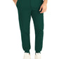 Men's 7-Pocket Mid-Rise Rib-Knit Elastic Waist Jogger Scrub Pant