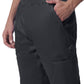 Men's 7-Pocket Mid-Rise Rib-Knit Elastic Waist Jogger Scrub Pant